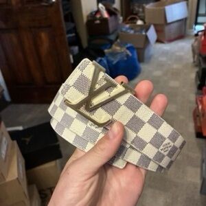 Louis Vuitton Damier Azur Checkered Belt sz28-34